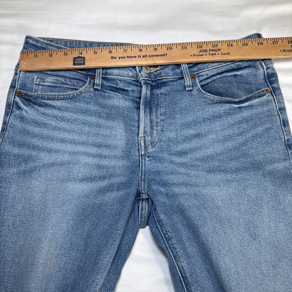 Old Navy Mid Rise Womens 10 Wide Leg Stretch Zip Fly Retro Medium Blue Wash EUC - Picture 7 of 12
